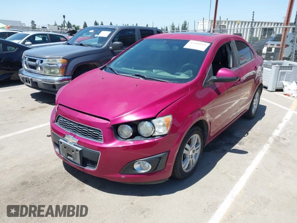 2014 Chevrolet Sonic LT with VIN 1G1JC5SH7E4121869, listed as a IAAI auction lot 42204925 with 122,394 mi miles and . Bid and sale history available at DreamBid. Image 2.