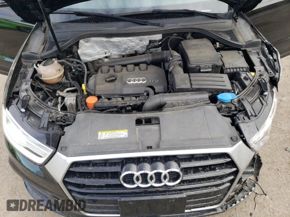 2016 Audi Q3 Premium Plus with VIN WA1EFCFS5GR000591, listed as a Copart auction lot 45585415 with 87,303 mi miles and Salvage title. Bid and sale history available at DreamBid. Image 14.
