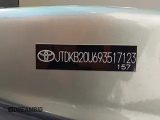 2009 Toyota Prius with VIN JTDKB20U693517123, listed as a IAAI auction lot 42189934 with 230,878 mi miles and . Bid and sale history available at DreamBid. Image 9.