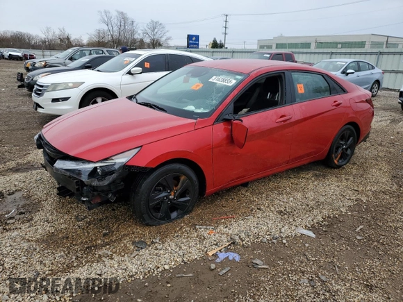 2023 Hyundai Elantra SEL with VIN 5NPLM4AG4PH088858, listed as a Copart auction lot 51628855 with 140,605 mi miles and Salvage Title. Bid and sale history available at DreamBid. Image 1.