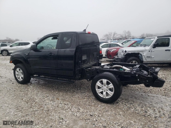 2022 Ford Ranger XL with VIN 1FTER1FHXNLD39515, listed as a Copart auction lot 89262425 with 12,122 mi miles and Salvage Title. Bid and sale history available at carsss.com. Image 2.