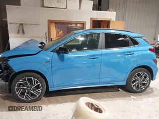 2022 Hyundai Kona N Line with VIN KM8K3CA3XNU840731, listed as a IAAI auction lot 41865602 with 22,247 mi miles. Bid and sale history available at carsss.com. Image 13.