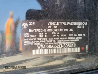 2014 BMW 3 Series 328i xDrive с VIN WBA3B5G52ENS08412, выставлен на аукционе Copart как лот 53828125 с пробегом 135 469 миль миль и Списание • Salvage title. История ставок и продаж доступна на DreamBid. Изображение 12.