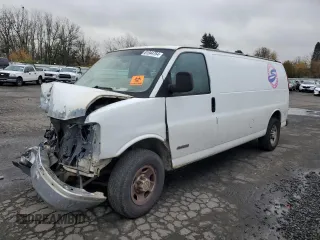 2005 Chevrolet Express Cargo with VIN 1GCHG39U151124978, listed as a Copart auction lot 81944764 with Not provided miles and Salvage title. Bid and sale history available at DreamBid. Image 1.