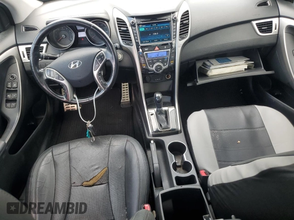 2013 Hyundai Elantra GT with VIN KMHD35LE3DU106191, listed as a Copart auction lot 74074794 with 0 mi miles and Salvage Title. Bid and sale history available at carsss.com. Image 8.