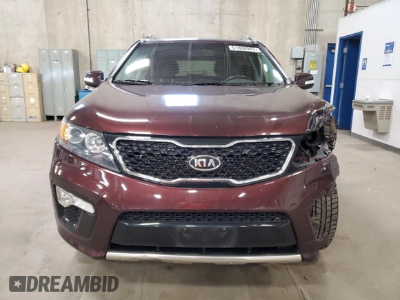 2012 Kia Sorento SX with VIN 5XYKW4A22CG297804, listed as a Copart auction lot 51800975 with 91,787 mi miles and Salvage Title. Bid and sale history available at carsss.com. Image 5.