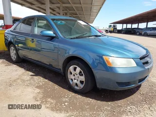 2007 Hyundai Sonata GLS with VIN 5NPET46C17H235185, listed as a IAAI auction lot 42079476 with 184,914 mi miles and . Bid and sale history available at DreamBid. Image 1.