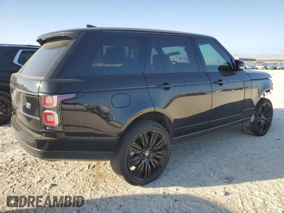 2019 Land Rover Range Rover with VIN SALGS2RE4KA541142, listed as a Copart auction lot 47006935 with 80,142 mi miles and Salvage title. Bid and sale history available at DreamBid. Image 3.
