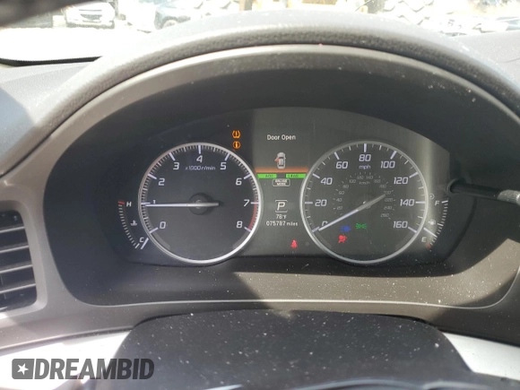 2016 Acura ILX Premium with VIN 19UDE2F71GA001778, listed as a Copart auction lot 52691725 with 75,787 mi miles and Salvage title. Bid and sale history available at DreamBid. Image 9.