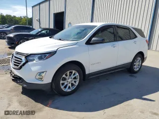 2018 Chevrolet Equinox LS with VIN 2GNAXHEV1J6266212, listed as a Copart auction lot 53127215 with 93,867 mi miles and Salvage Title. Bid and sale history available at carsss.com. Image 1.