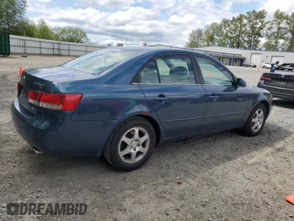 2006 Hyundai Sonata GLS with VIN 5NPEU46F16H054495, listed as a Copart auction lot 56177335 with 116,927 mi miles and Salvage Title. Bid and sale history available at DreamBid. Image 3.