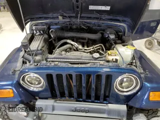 2002 Jeep Wrangler Sport with VIN 1J4FA49S82P703420, listed as a Copart auction lot 53322175 with 87,642 mi miles and Salvage Title. Bid and sale history available at carsss.com. Image 12.