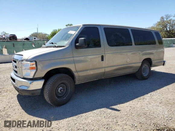 2012 Ford Econoline Passenger XL with VIN 1FBSS3BS8CDB20584, listed as a Copart auction lot 49483935 with 176,388 mi miles and Salvage Title. Bid and sale history available at DreamBid. Image 1.