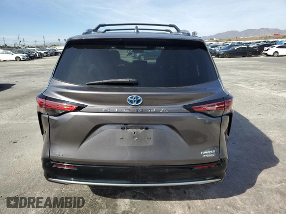 2022 Toyota Sienna Limited with VIN 5TDZSKFC9NS058286, listed as a Copart auction lot 79701814 with 53,235 mi miles and Salvage Title. Bid and sale history available at carsss.com. Image 6.