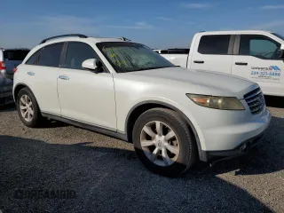 2005 Infiniti FX with VIN JNRAS08U85X107334, listed as a Copart auction lot 76199924 with Not Provided miles and Salvage Title. Bid and sale history available at DreamBid. Image 4.