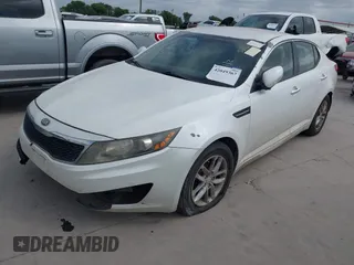 2013 Kia Optima LX with VIN 5XXGM4A74DG142720, listed as a IAAI auction lot 42049367 with 178,554 mi miles. Bid and sale history available at carsss.com. Image 2.