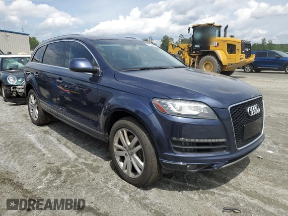 2015 Audi Q7 Premium Plus with VIN WA1LMAFEXFD017734, listed as a Copart auction lot 56646235 with 126,857 mi miles and Salvage title. Bid and sale history available at DreamBid. Image 4.