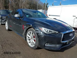 2017 Infiniti Q60 Sport with VIN JN1EV7EL4HM553227, listed as a IAAI auction lot 41479712 with 49,673 mi miles. Bid and sale history available at carsss.com. Image 1.