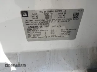 2016 Chevrolet Suburban LT z VIN 1GNSKHKC7GR172516, wystawiony jako IAAI lot #41680550 z przebiegiem 237 270 mil mil oraz . Historia ofert i sprzedaży dostępna na DreamBid. Obrazek 9.