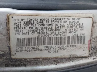 1997 Toyota Celica z VIN JT2DB02T1V0071940, wystawiony jako IAAI lot #42253865 z przebiegiem 256 317 mil mil oraz . Historia ofert i sprzedaży dostępna na DreamBid. Obrazek 9.