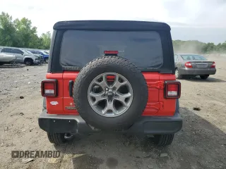 2020 Jeep Wrangler Unlimited Sport Altitude with VIN 1C4HJXDG2LW206079, listed as a Copart auction lot 59040695 with 77,917 mi miles and Salvage title. Bid and sale history available at DreamBid. Image 6.