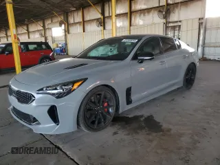 2022 Kia Stinger GT2 with VIN KNAE55LC8N6111584, listed as a Copart auction lot 81283814 with 44,654 mi miles and Salvage Title. Bid and sale history available at DreamBid. Image 1.