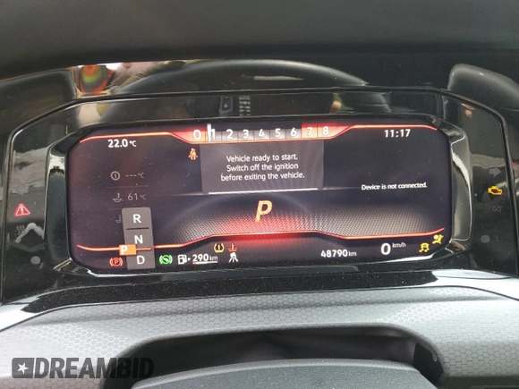 2024 Volkswagen GTI Autobahn с VIN WVWVA7CD2RW125389, выставлен на аукционе Copart как лот 60105665 с пробегом 48 790 миль миль и Чистый • Clean title. История ставок и продаж доступна на DreamBid. Изображение 9.