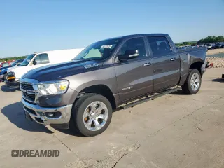 2019 Ram 1500 Big Horn with VIN 1C6RREFT9KN666394, listed as a Copart auction lot 52227875 with 72,567 mi miles and Clean title. Bid and sale history available at DreamBid. Image 1.