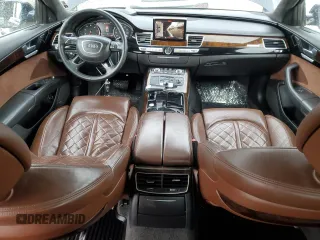 2017 Audi A8 L with VIN WAU44AFD5HN007060, listed as a Copart auction lot 84931284 with 110,855 mi miles and Salvage Title. Bid and sale history available at carsss.com. Image 8.