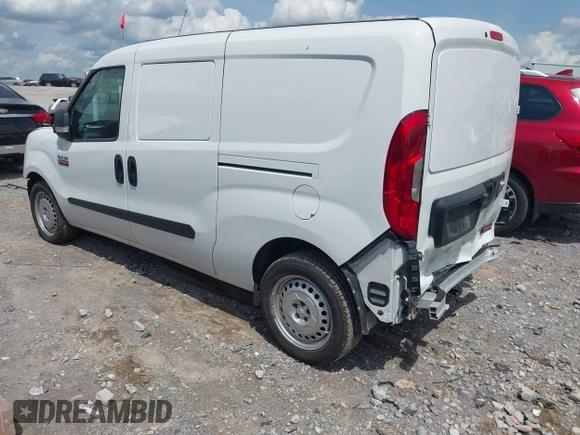 2022 Ram ProMaster City Cargo Tradesman with VIN ZFBHRFAB6N6Y08467, listed as a IAAI auction lot 42090737 with 65,744 mi miles and . Bid and sale history available at carsss.com. Image 3.