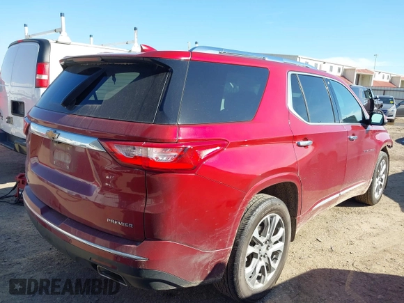2021 Chevrolet Traverse Premier with VIN 1GNERKKW2MJ187256, listed as a IAAI auction lot 41678725 with 104,245 mi miles. Bid and sale history available at carsss.com. Image 4.