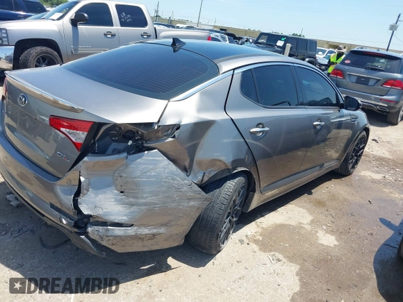 2013 Kia Optima SX with VIN 5XXGR4A67DG199714, listed as a IAAI auction lot 42359527 with 133,636 mi miles and . Bid and sale history available at DreamBid. Image 4.