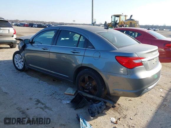2013 Chrysler 200 LX with VIN 1C3CCBAG1DN736311, listed as a IAAI auction lot 41581741 with 143,892 mi miles. Bid and sale history available at carsss.com. Image 3.