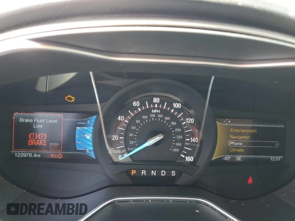 2016 Ford Fusion SE with VIN 3FA6P0HD2GR394517, listed as a Copart auction lot 63701495 with 122,976 mi miles and Salvage title. Bid and sale history available at DreamBid. Image 9.