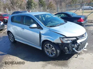 2017 Chevrolet Sonic LT with VIN 1G1JD6SH0H4144496, listed as a IAAI auction lot 41684145 with 26,989 mi miles and . Bid and sale history available at DreamBid. Image 1.