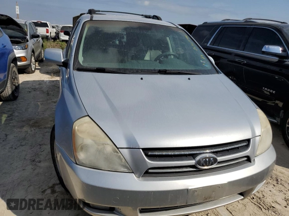 2006 Kia Sedona LX with VIN KNDMB233X66103297, listed as a Copart auction lot 75307764 with Not Provided miles and Salvage Title. Bid and sale history available at carsss.com. Image 5.