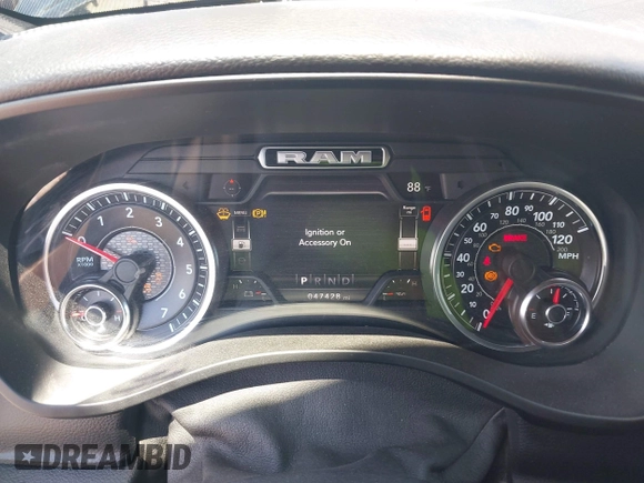 2020 Ram 1500 Big Horn with VIN 1C6SRFFT1LN328030, listed as a IAAI auction lot 42264730 with 47,428 mi miles and . Bid and sale history available at DreamBid. Image 7.