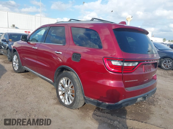2014 Dodge Durango Citadel with VIN 1C4RDHEG8EC537172, listed as a IAAI auction lot 41429911 with 219,632 mi miles and . Bid and sale history available at DreamBid. Image 3.