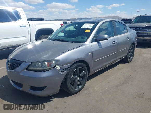 2006 Mazda Mazda3 i with VIN JM1BK12G161465537, listed as a IAAI auction lot 42074144 with 167,823 mi miles. Bid and sale history available at carsss.com. Image 2.