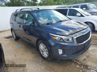 2015 Kia Sedona SX with VIN KNDMC5C14F6025113, listed as a Copart auction lot 53763484 with 91,406 mi miles and Salvage Title. Bid and sale history available at carsss.com. Image 4.