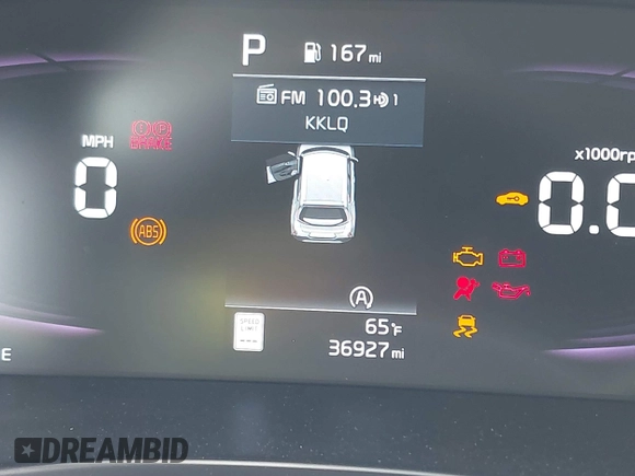 2023 Kia Soul LX with VIN KNDJ23AU8P7884420, listed as a IAAI auction lot 41778531 with 36,927 mi miles and . Bid and sale history available at DreamBid. Image 16.