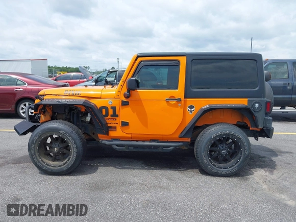 2013 Jeep Wrangler Sport z VIN 1C4AJWAG2DL538526, wystawiony jako IAAI lot #42378501 z przebiegiem 81 709 mil mil oraz . Historia ofert i sprzedaży dostępna na DreamBid. Obrazek 15.