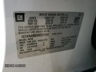 2017 Cadillac XT5 FWD z VIN 1GYKNARS3HZ297366, wystawiony jako Copart lot #53908815 z przebiegiem 95 834 mil mil oraz Szkoda całkowita • Salvage title. Historia ofert i sprzedaży dostępna na DreamBid. Obrazek 13.
