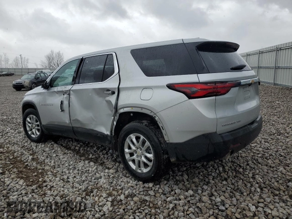 2022 Chevrolet Traverse LS with VIN 1GNEVLKW5NJ108245, listed as a Copart auction lot 50186695 with 0 mi miles and Clean Title. Bid and sale history available at carsss.com. Image 2.
