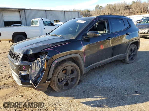 2018 Jeep Compass Altitude with VIN 3C4NJDBBXJT325669, listed as a Copart auction lot 87762825 with 70,738 mi miles and Salvage Title. Bid and sale history available at carsss.com. Image 1.