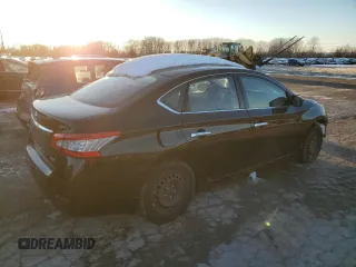 2014 Nissan Sentra S with VIN 3N1AB7AP7EY215572, listed as a Copart auction lot 48813075 with 131,134 mi miles and Non Repairable. Bid and sale history available at DreamBid. Image 3.