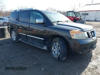 2014 Nissan Armada Platinum z VIN 5N1AA0NE0EN610511, wystawiony jako IAAI lot #41487413 z przebiegiem 225 072 mil mil oraz . Historia ofert i sprzedaży dostępna na DreamBid. Obrazek 1.