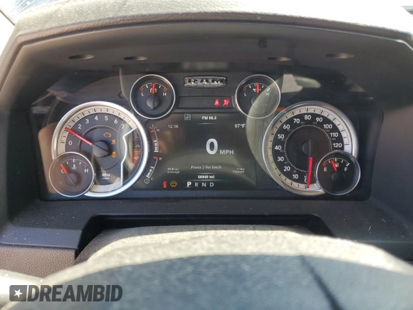 2014 Ram 1500 with VIN 0K1945894912, listed as a Copart auction lot 71580014 with 36,940 mi miles and Clean title. Bid and sale history available at DreamBid. Image 9.
