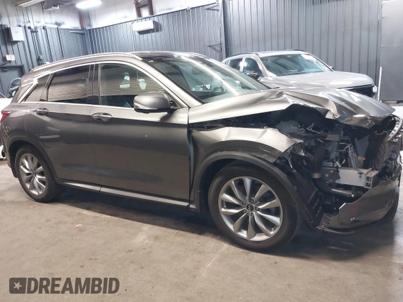 2019 Infiniti QX50 Essential with VIN 3PCAJ5M37KF141381, listed as a IAAI auction lot 42099327 with 55,177 mi miles and . Bid and sale history available at DreamBid. Image 14.