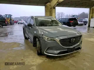 2021 Mazda CX-9 Carbon Edition with VIN JM3TCADY2M0527657, listed as a Copart auction lot 46650145 with 69,439 mi miles and Salvage title. Bid and sale history available at DreamBid. Image 12.